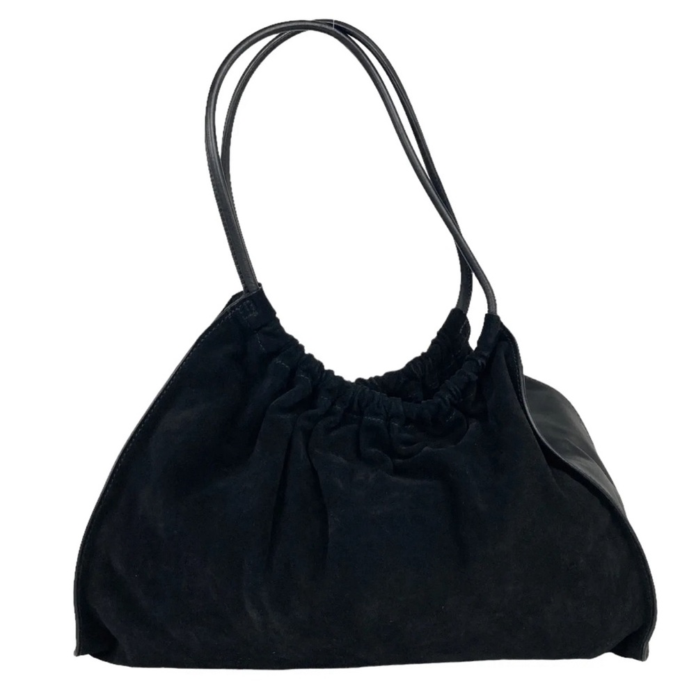 GUCCI Bag Shoulderbag Handbag Suede Black